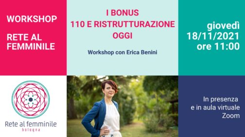 Erica Benini - I bonus 110 e ristrutturazione oggi