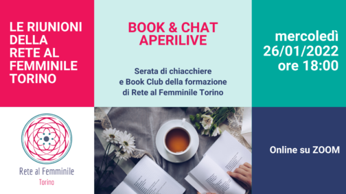 Cover dell'incontro Aperilive book 6 Chat della Rete di Torino del 26 gennaio 2022