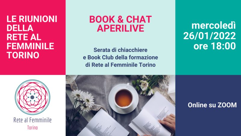 Cover dell'incontro Aperilive book 6 Chat della Rete di Torino del 26 gennaio 2022
