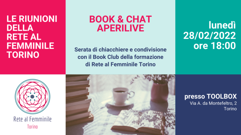 Cover dell'incontro Aperilive book 6 Chat della Rete di Torino del 28 febbraio 2022