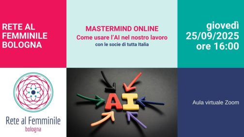 Come usare l'intelligenza artificiale nel nostro lavoro per imprenditrici e libere professioniste.