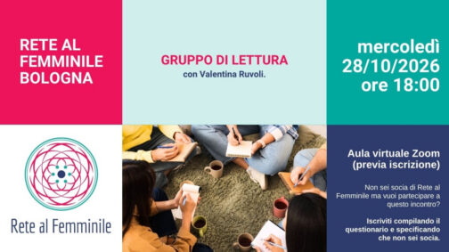 Immagine di copertina gruppo di lettura Rete al Femminile Bologna